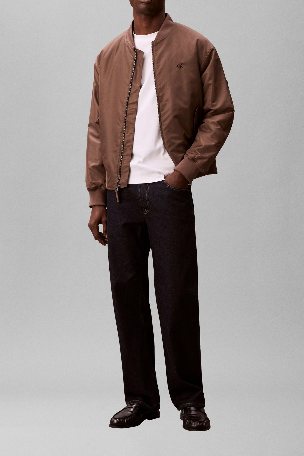 LONG SLEEVE JEANS HERO BOMBER JACKET WARM OAK 5