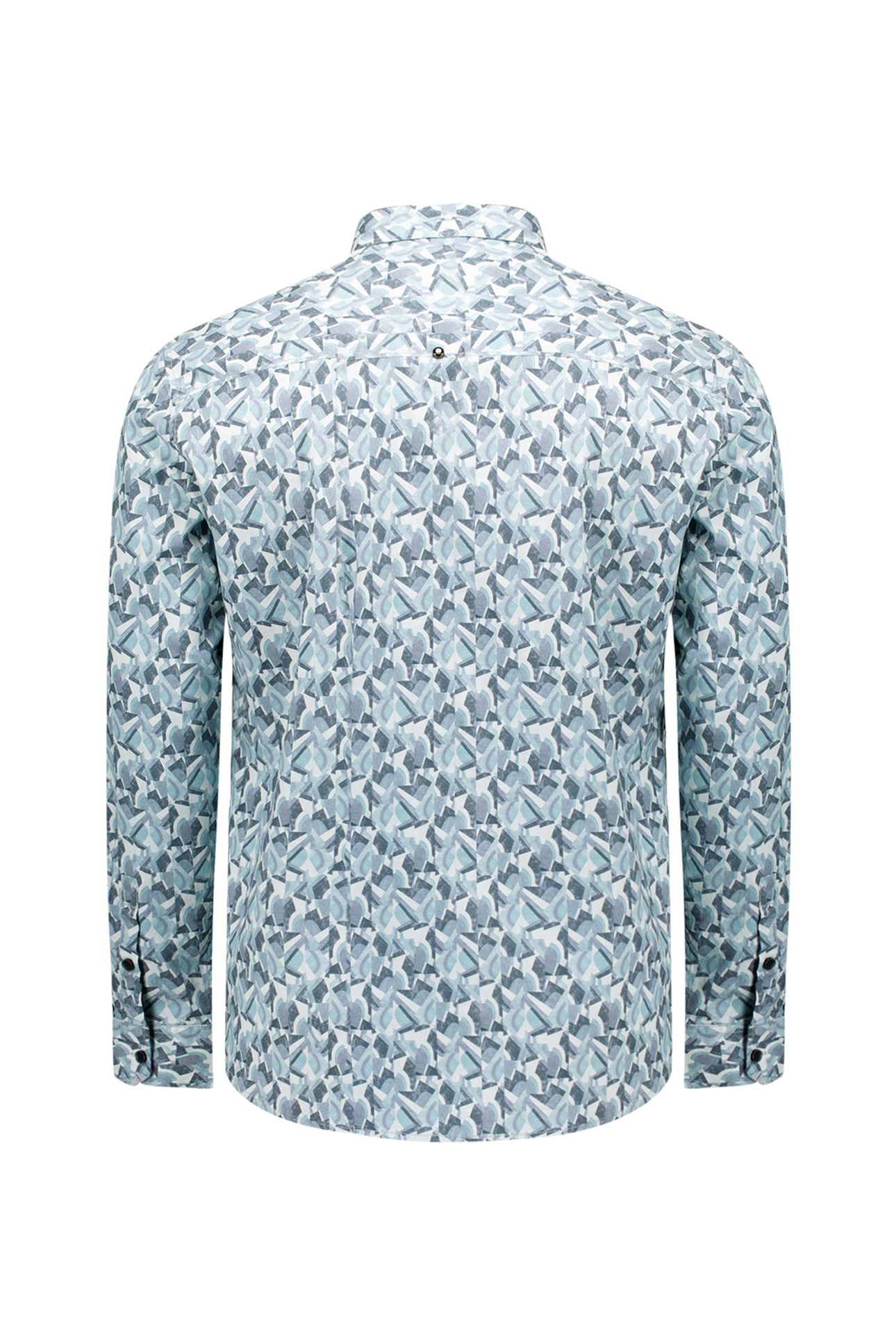 SHIRT STRETCH ALLOVER PRINTED DARK STEEL 5