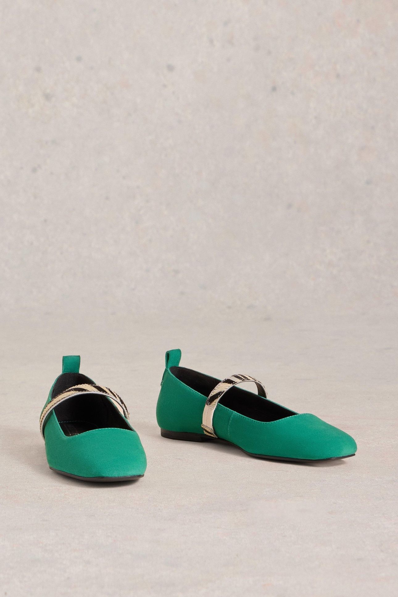 MINNIE STRAP LEATHER BALLERINA BRIGHT GREEN 2