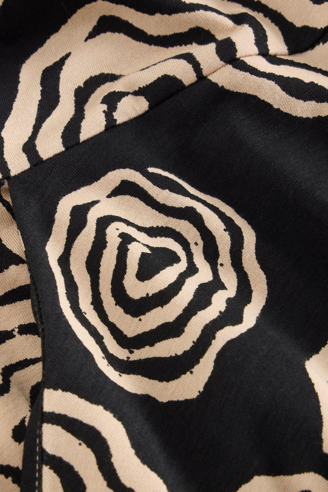 RIA JERSEY SHIRT DRESS BLACK PRINT 6