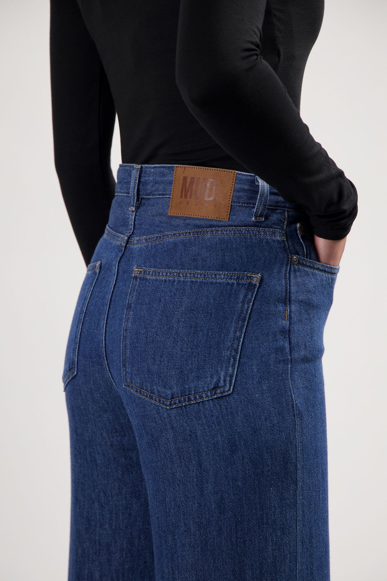 SARA HIGH LOOSE FLOW STONE INDIGO 3