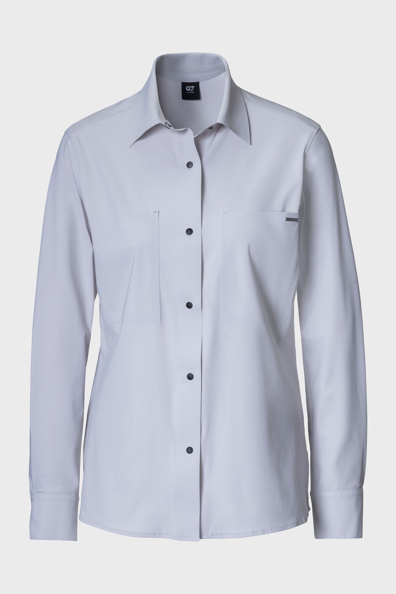 JEUWO V2.Y8.02 POLO SHIRT LONG LIGHT GREY 1