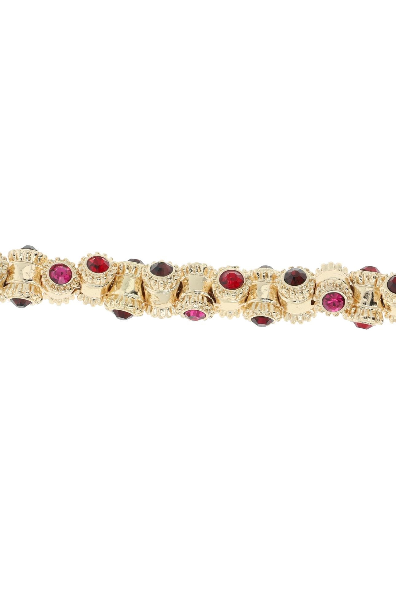 VINTAGE BARREL NECKLACE SIAM RED 3