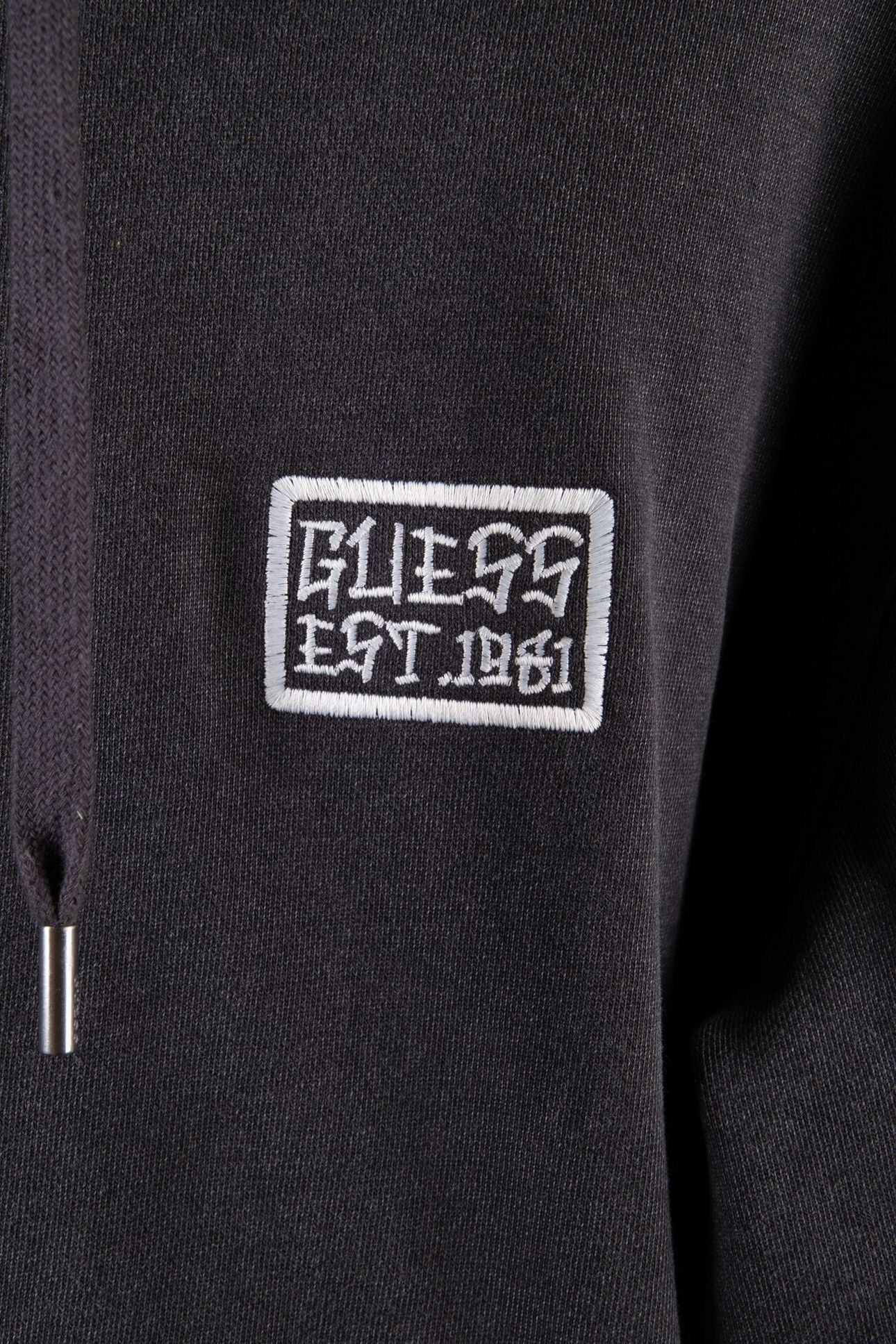 GUESS ECO HERON HOODIE SWEATSH JET BLACK A996 4