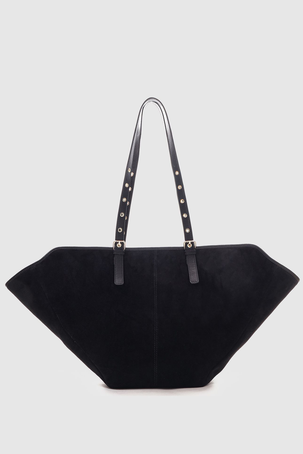 NORA SUEDE BLACK W. GOLD 1