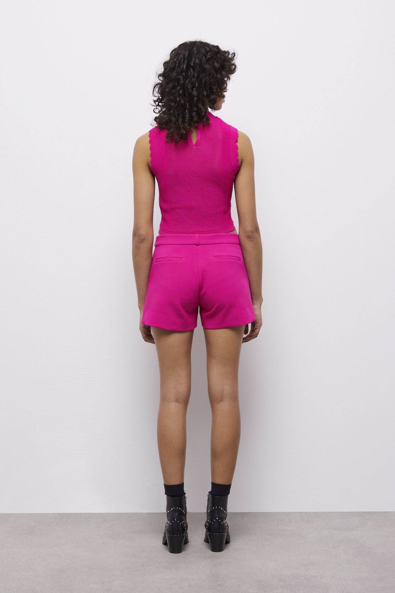 MINI SHORT TAILORING PINK 7