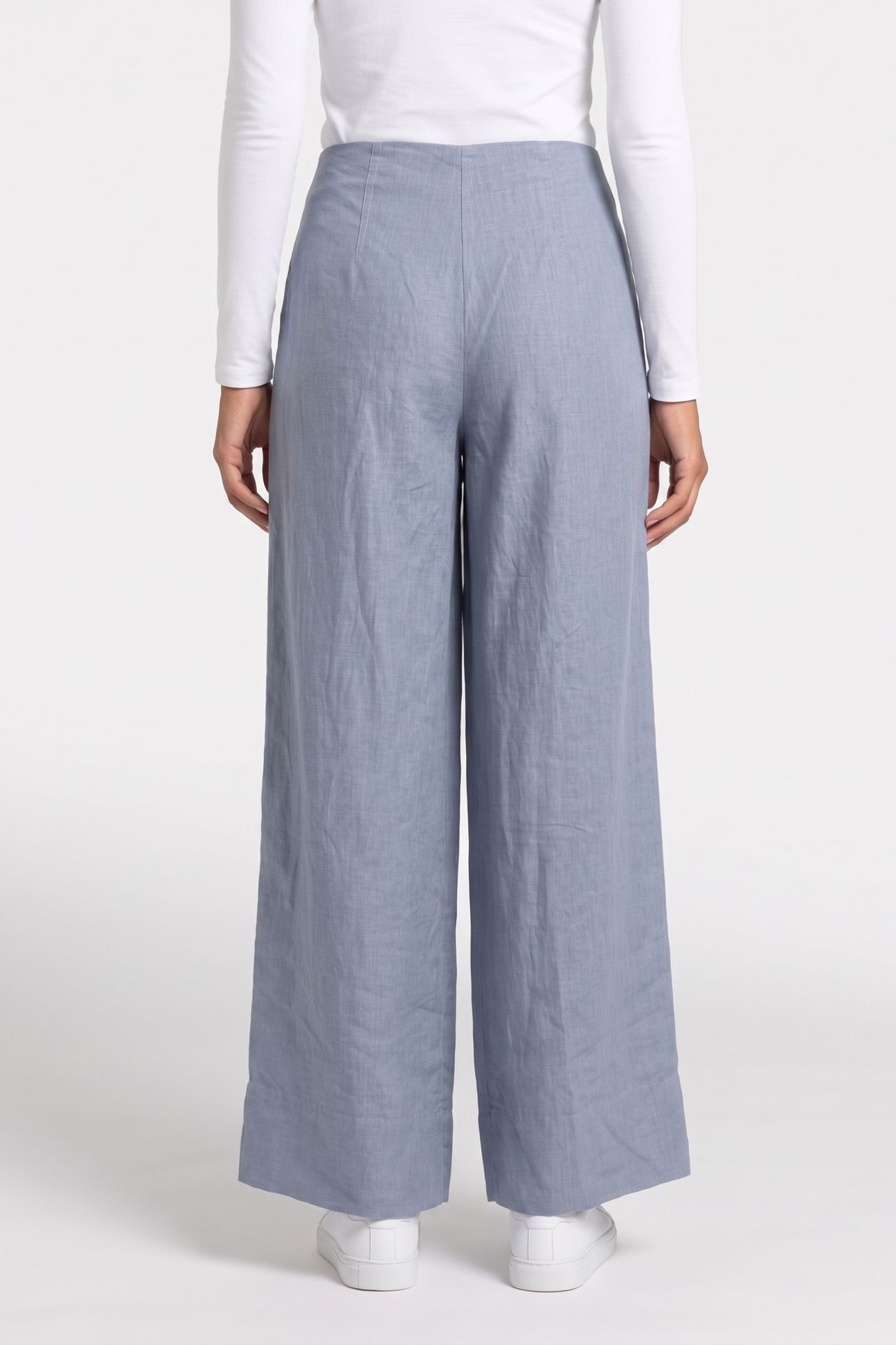 ELLICA LINEN TROUSER BLUE 2