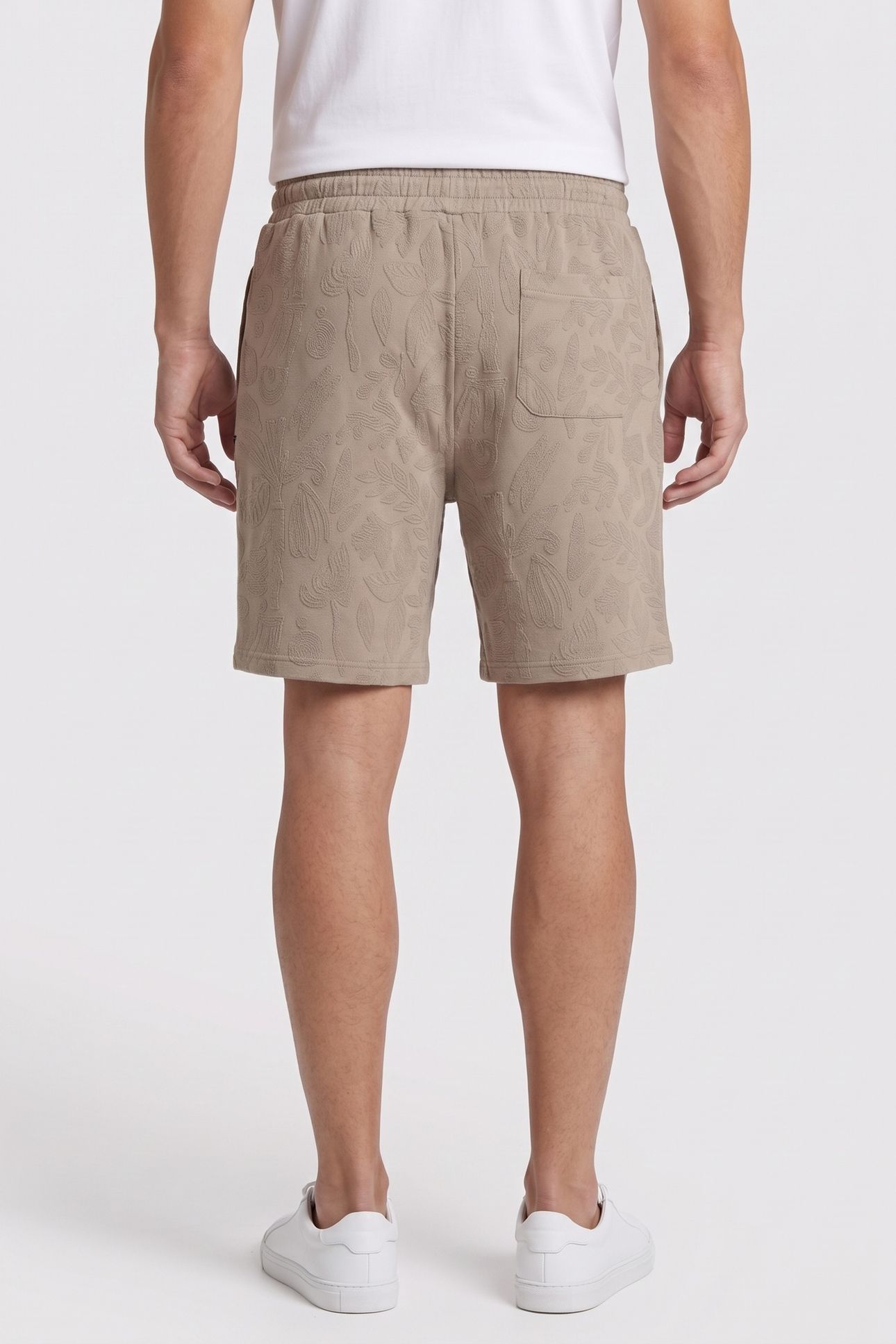 GUESS ECO JACQUARD SHORTS TRADITIONAL KHAKI PR 2