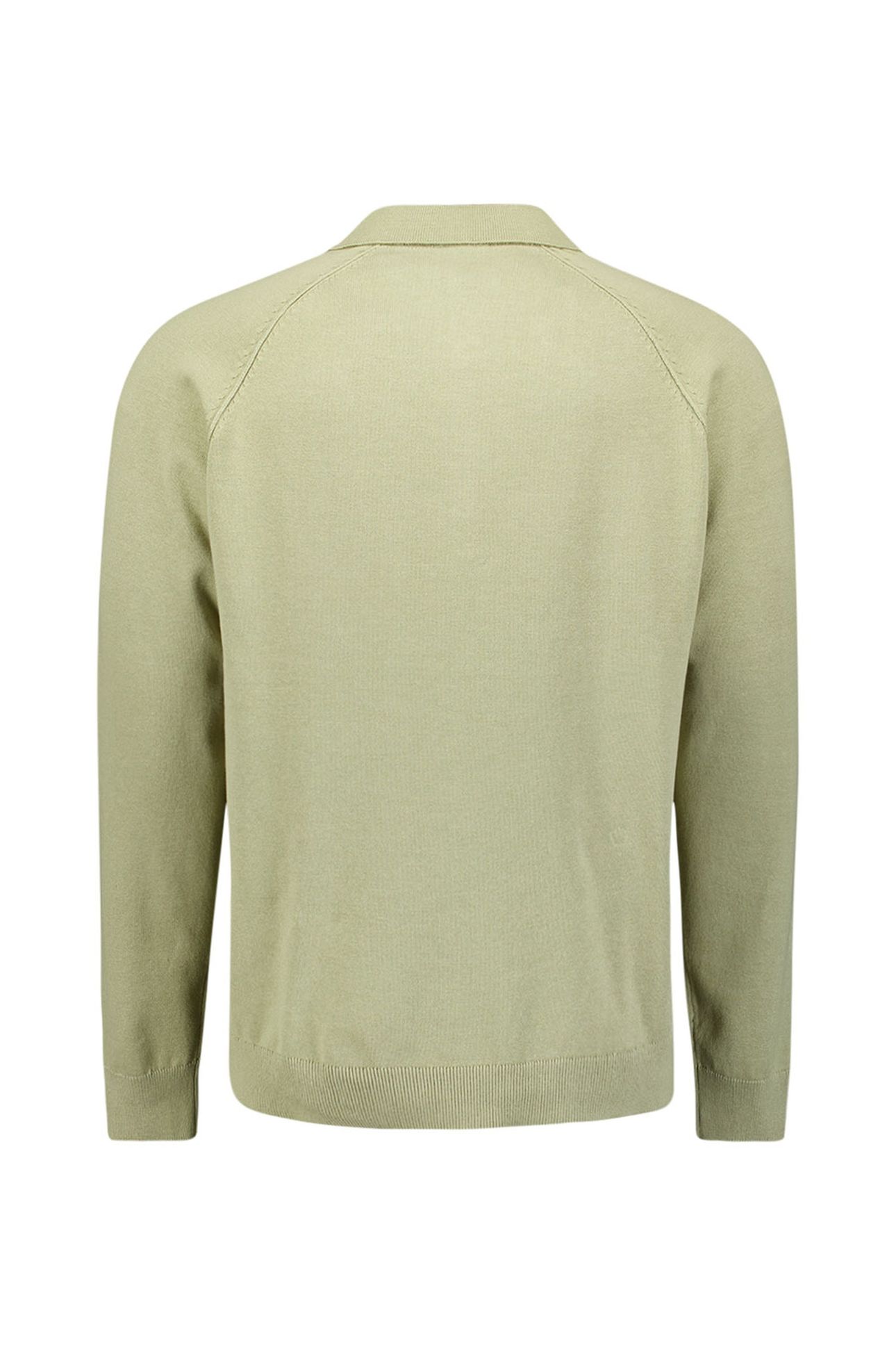PULLOVER POLO HALF ZIP SOLID LIGHT MOSS 5
