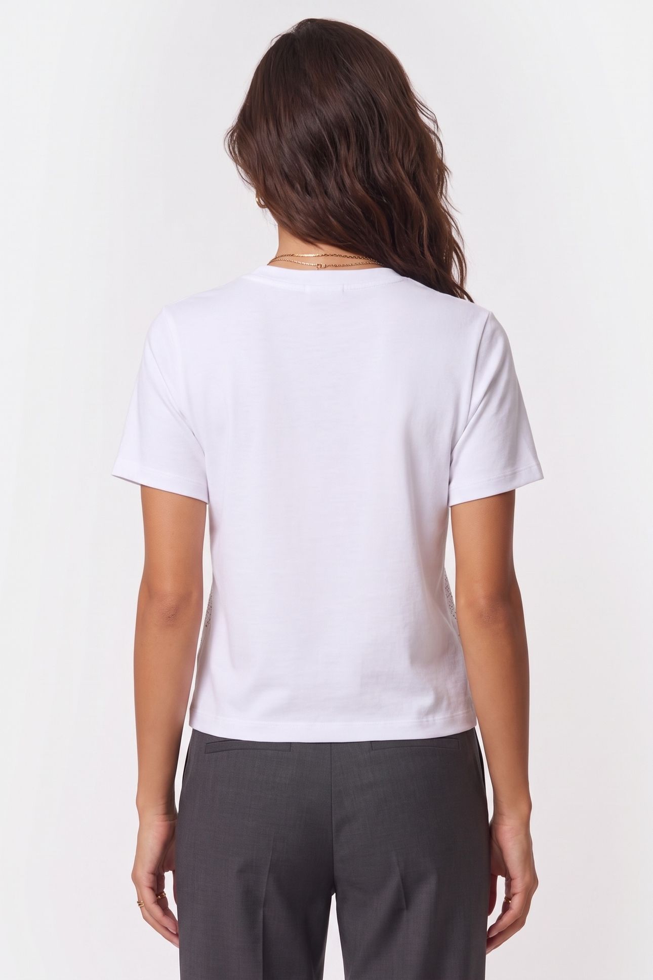 ANNA SS ROUND NECK T TRUE WHITE A000 2