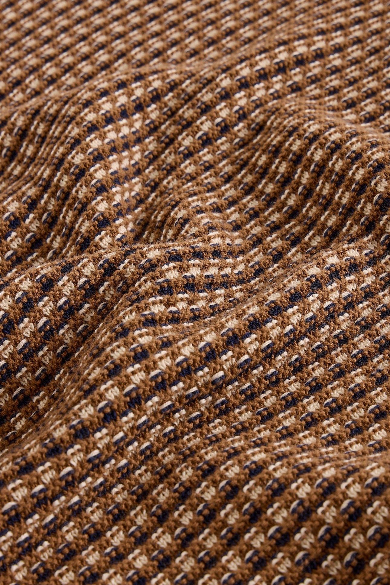 TUCK STITCH CREW TAN MULTI 3