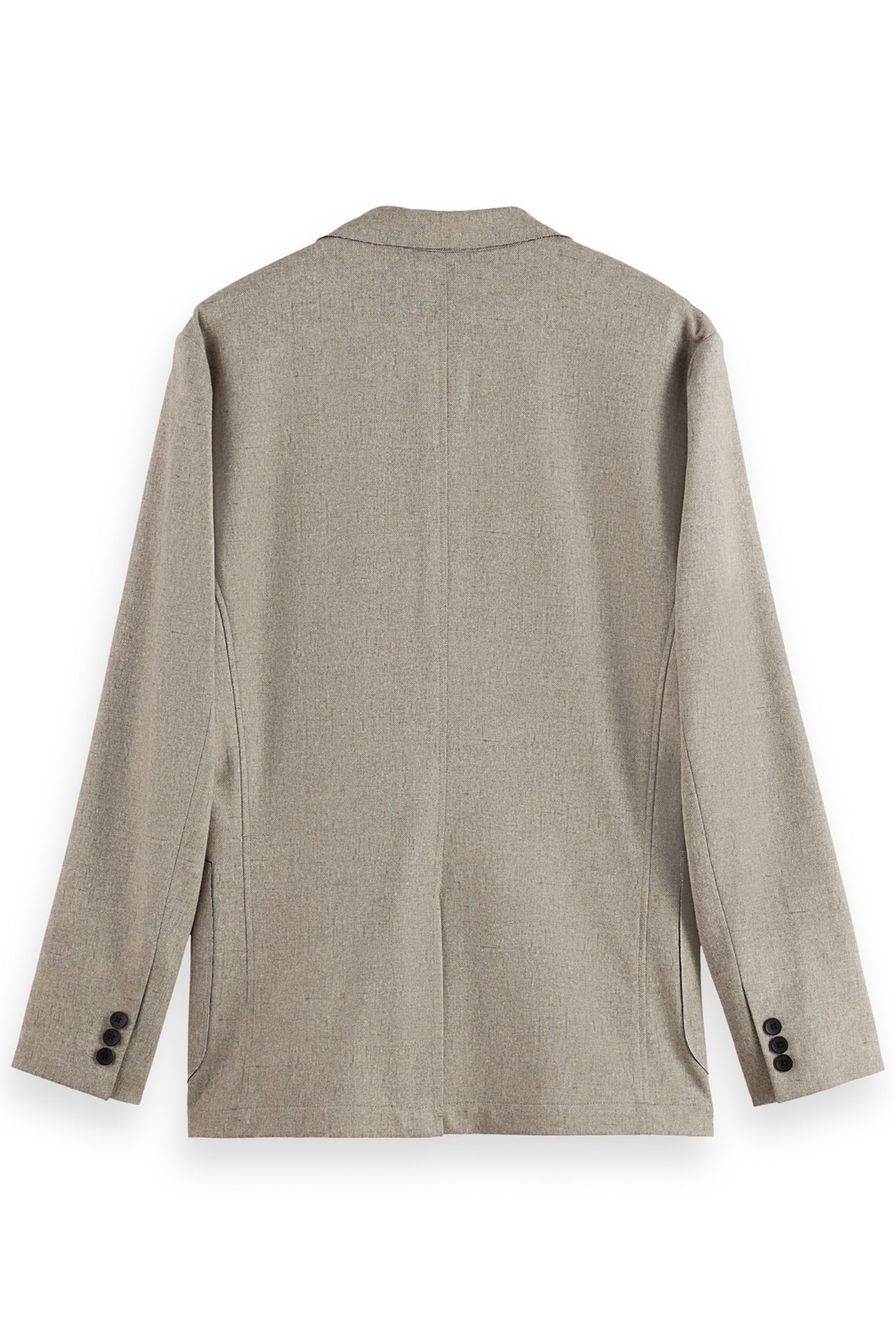 UNCONSTRUCTED MELANGE JERSEY RELAXED FIT BLAZER PLAZA TAUPE 4