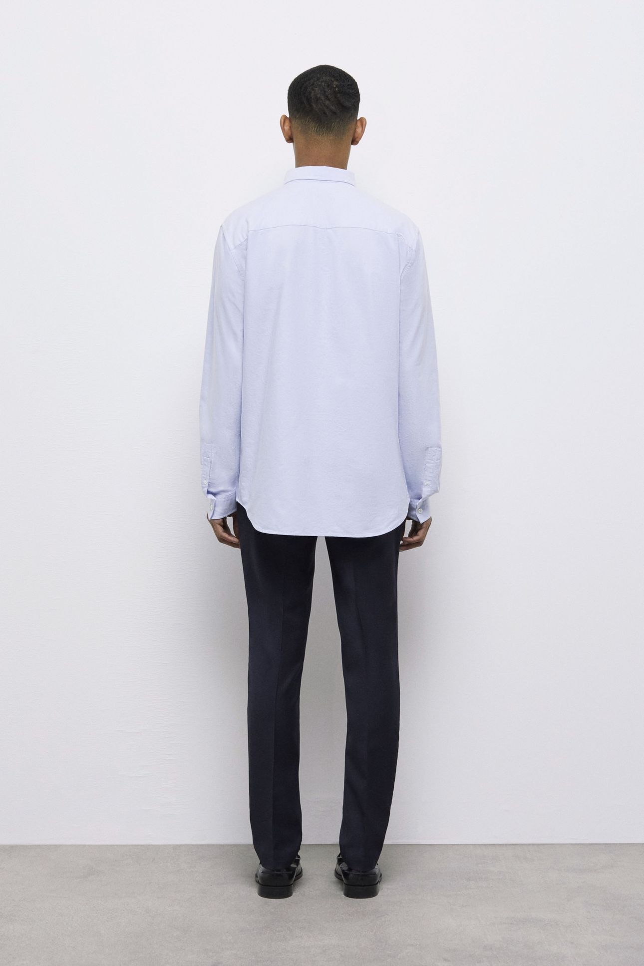 LONG-SLEEVED SHIRT WITH CLASSIC COLLAR LIGHT BLUE 3