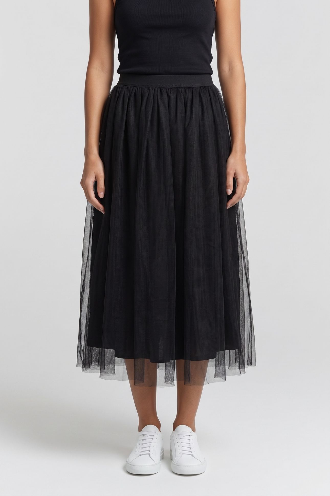 JOLIVIA TULLE SKIRT BLACK 1
