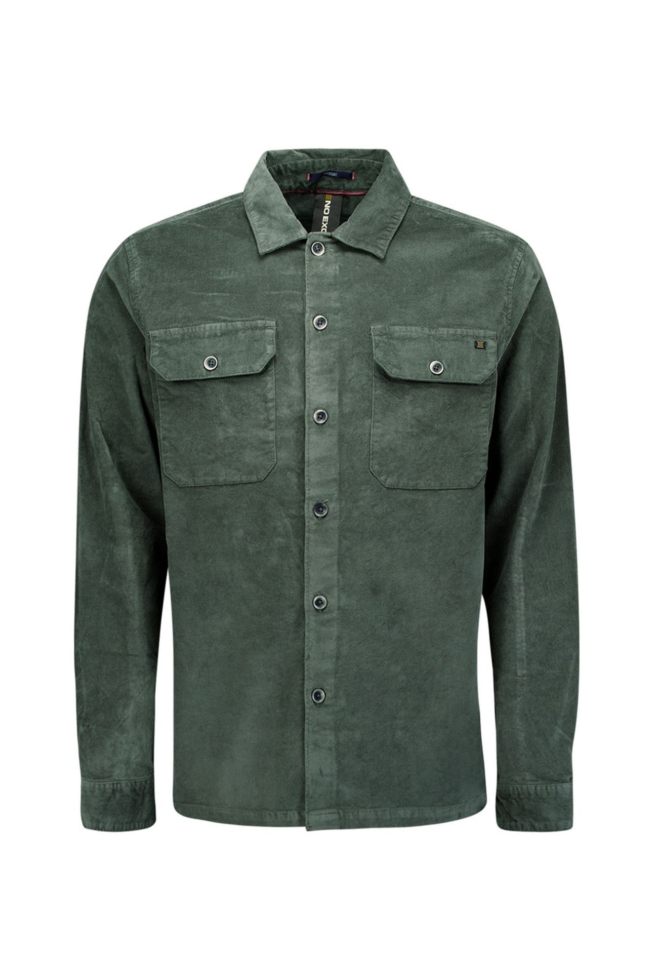 OVERSHIRT BUTTONS TWILL DARK GREEN 4