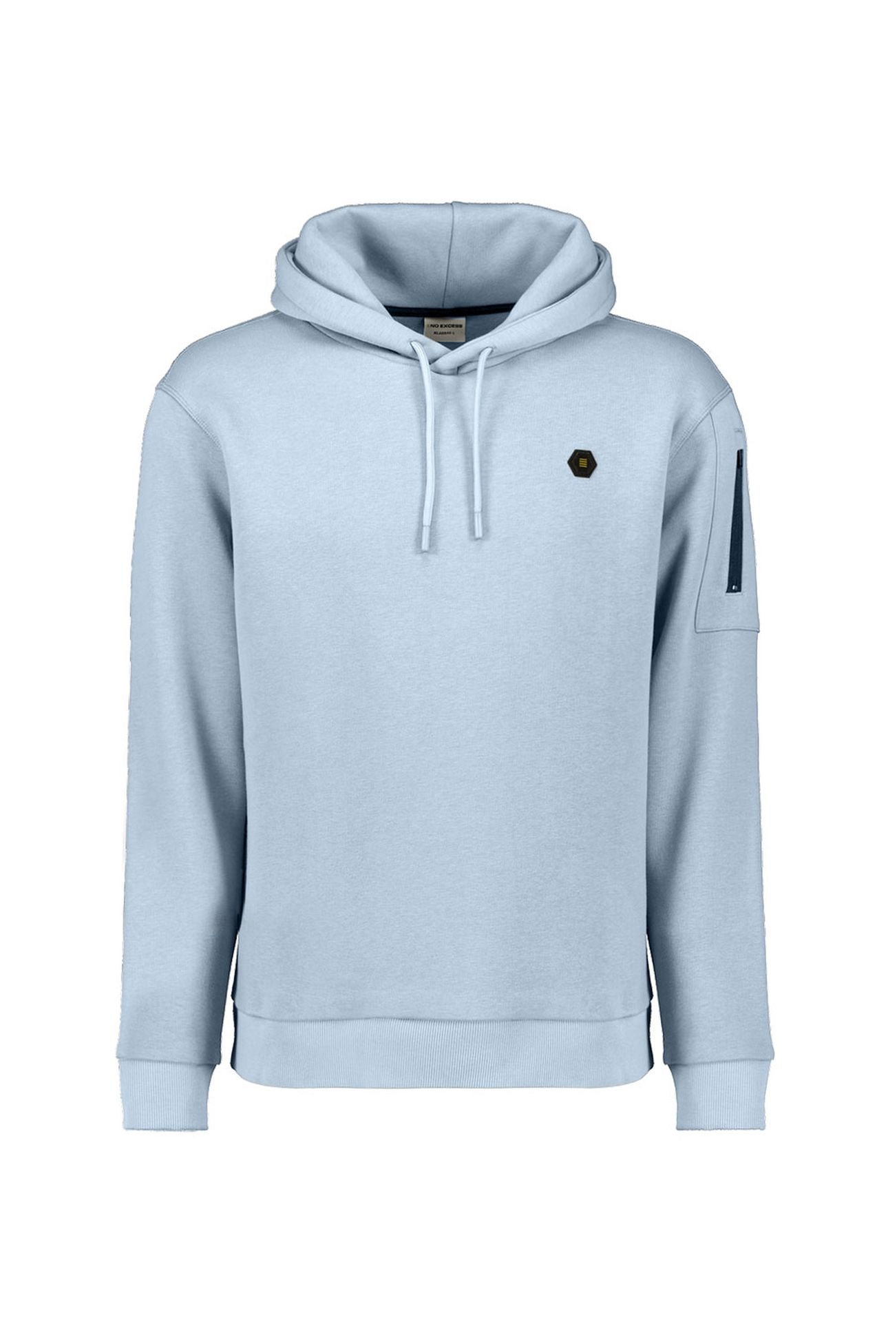 SWEATER HOODED BRUSHED DUSTY BLUE 4