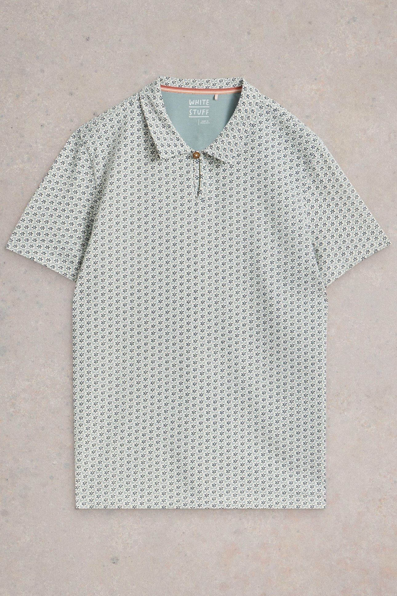 GEO PRINTED POLO BLUE PRINT 3