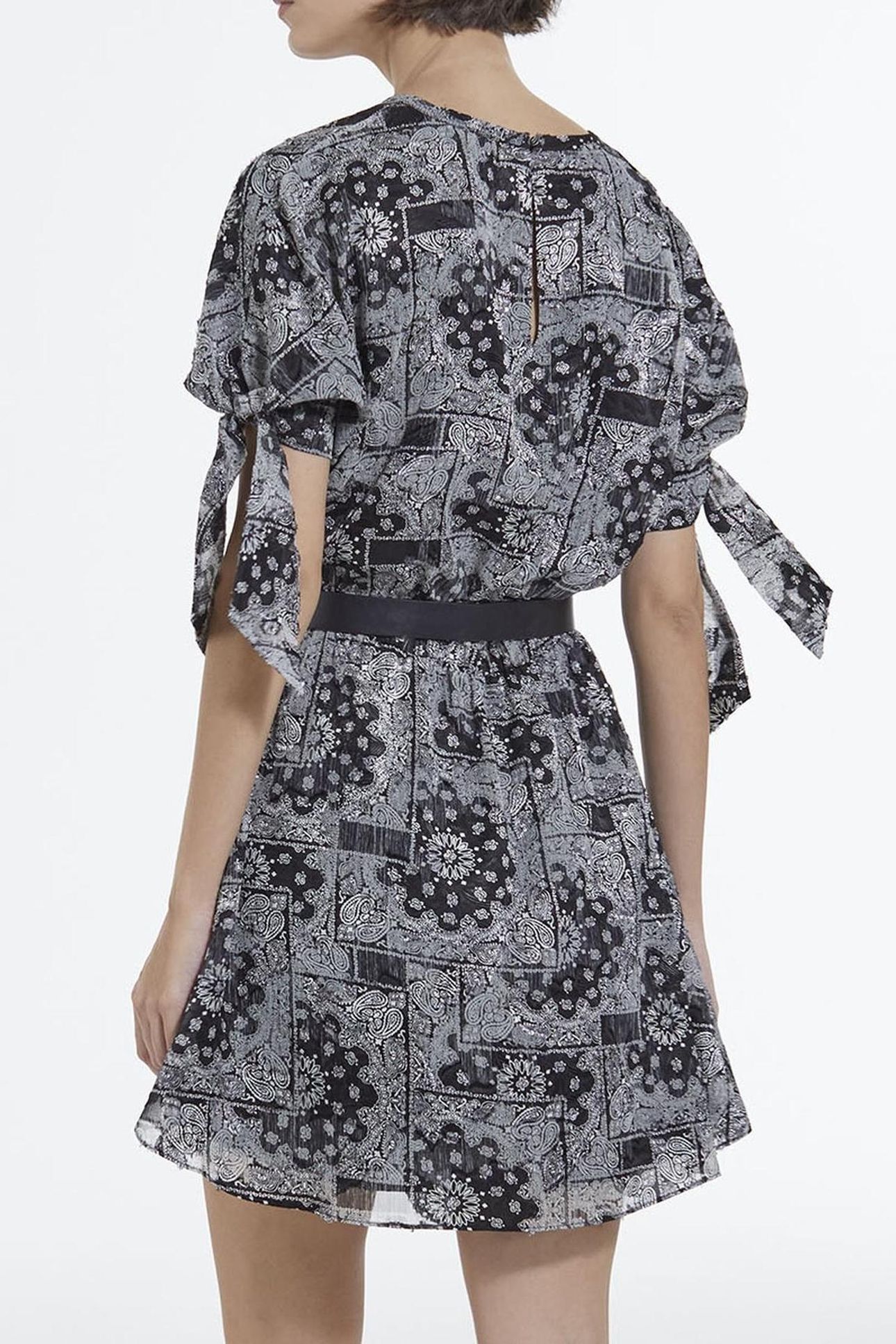 SHORT SQUARE-SHAPED DRESS BLACK 4