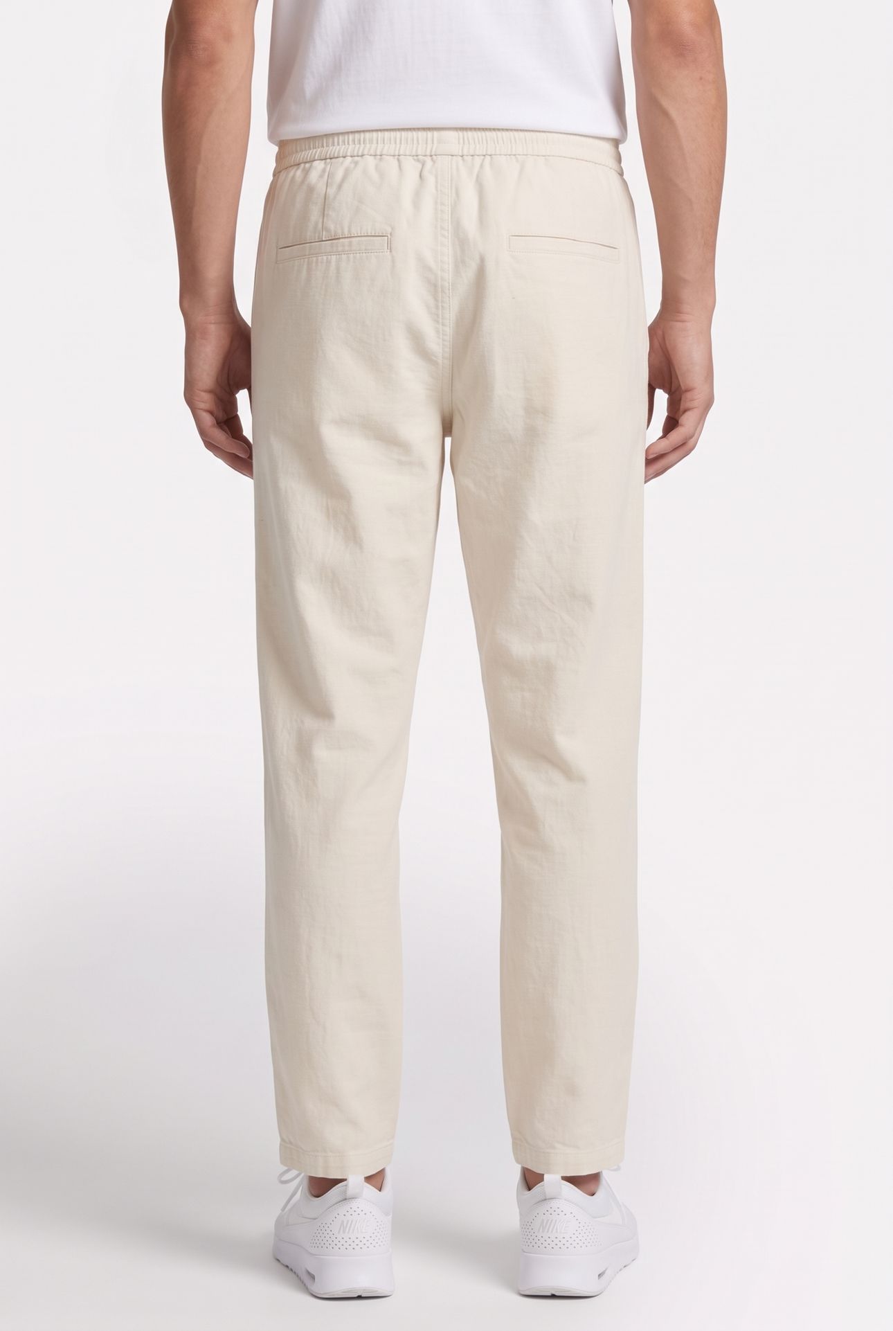 ELMER LOOSE LIN TROUSERS BEIGE 2