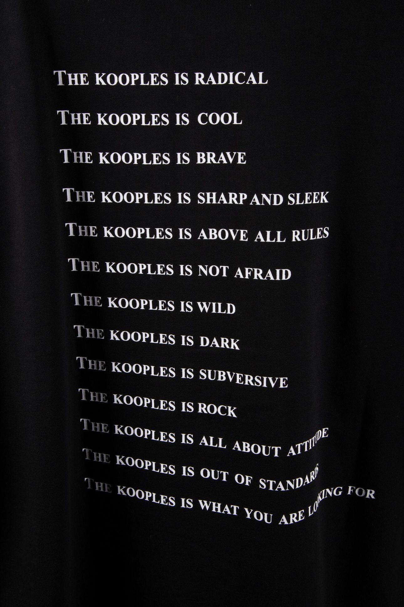 SHORT-SLEEVED T-SHIRT WITH PRINT ON THE FRONT AND BACK BLACK 5