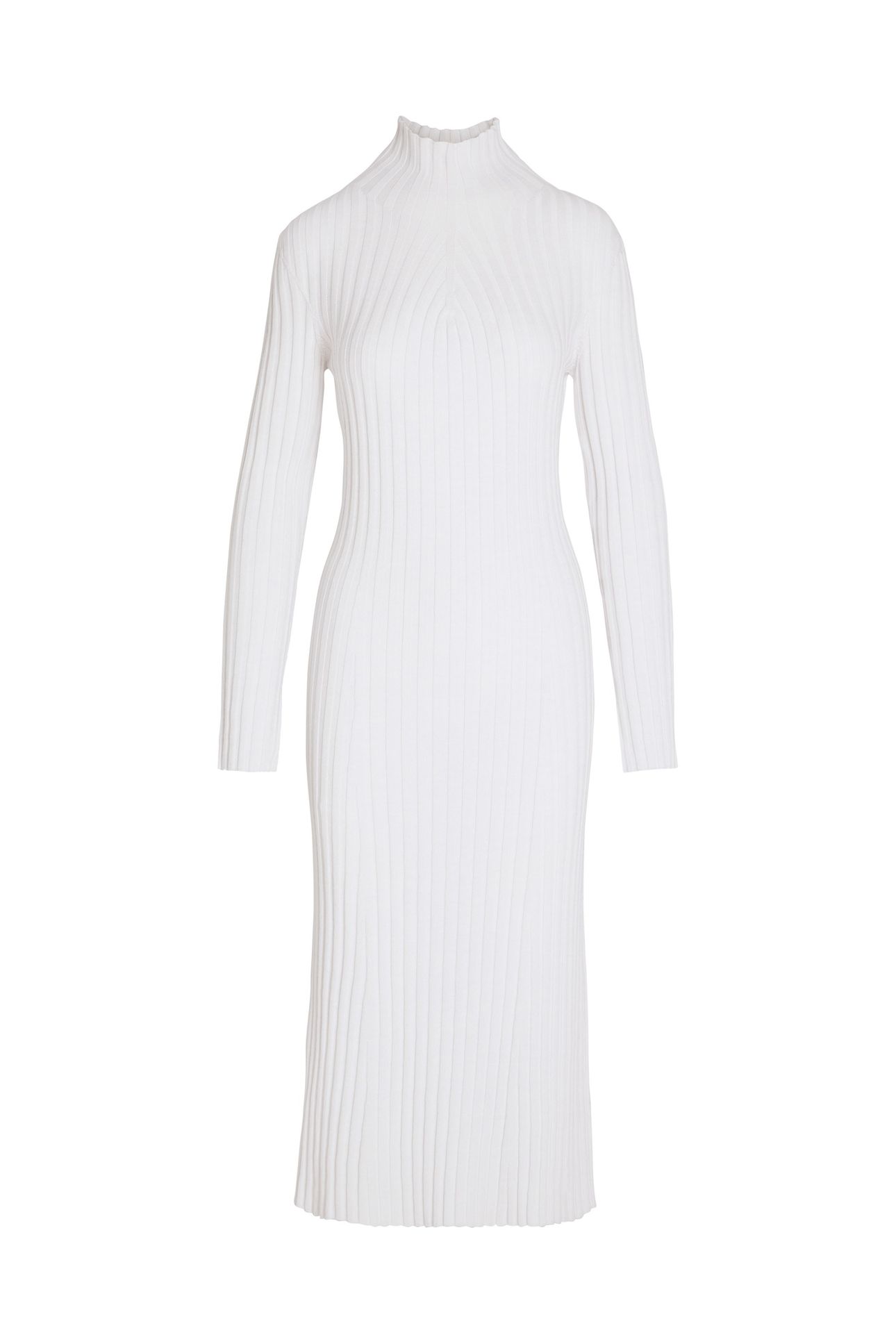 FOLAS V1.Y8.02 FLAT-KNIT-DRESS OFF WHITE 2
