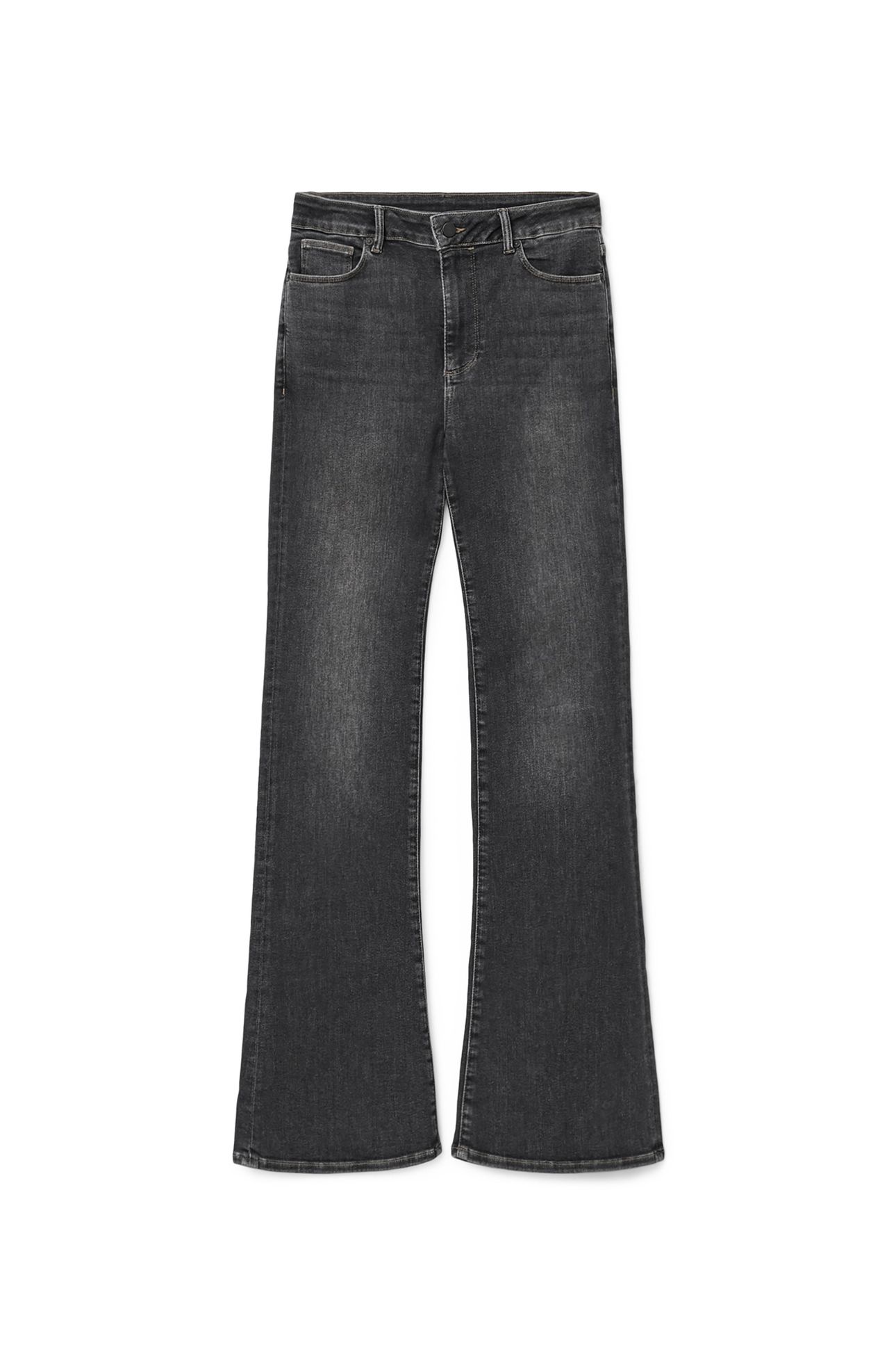MAISIE FLARE JEAN WASHED GREY 6