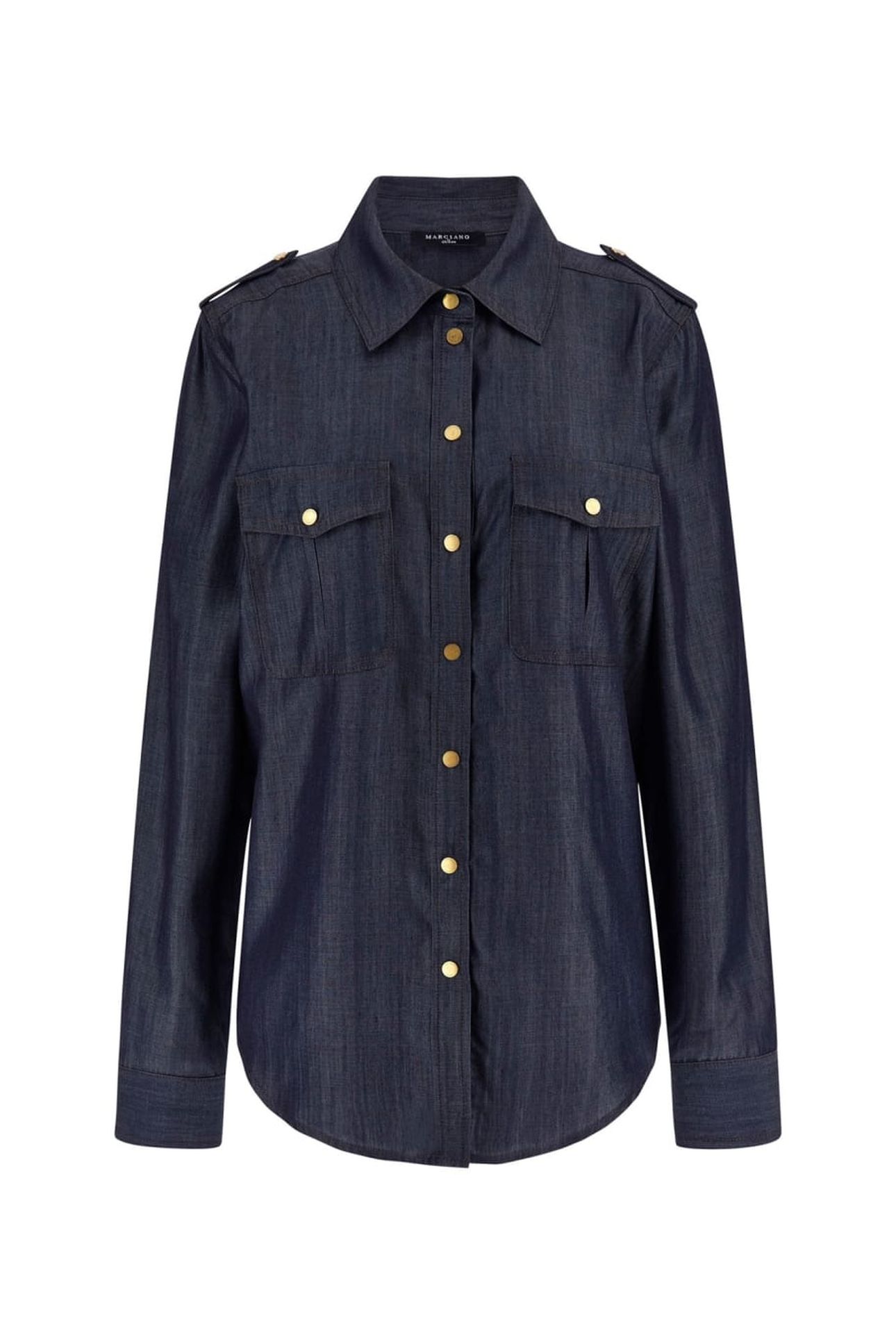 CARLA LS SHIRT DENIM DARK BLUE 2