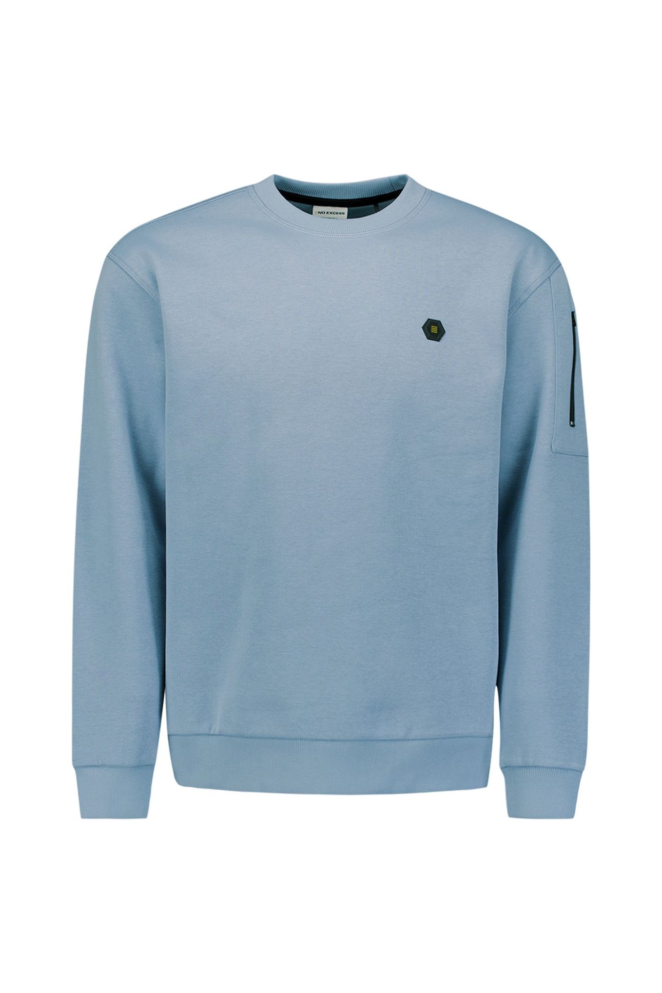 SWEATER CREWNECK BRUSHED INSIDE DUSTY BLUE 5
