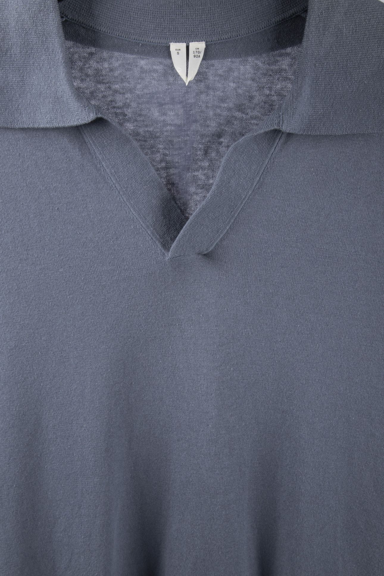 TERMEZ COTTON LINEN POLO BLUE 4