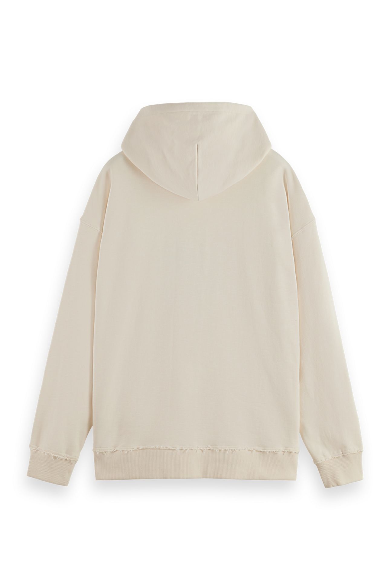 LOOSE FIT EMBROIDERED ARTWORK HOODIE EGGNOG 6
