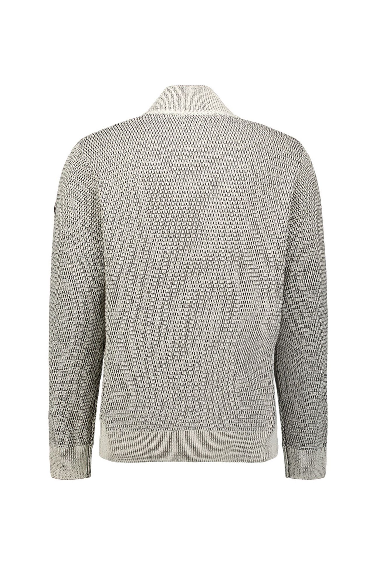 PULLOVER HALF ZIPPER 2 COLOURED MELANGE STONE 6