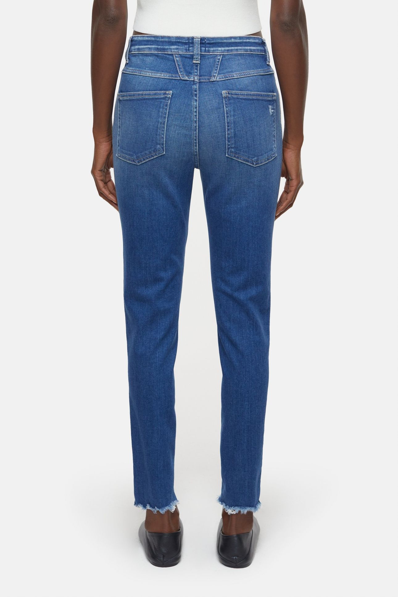 SKINNY PUSHER JEANS MID BLUE 4