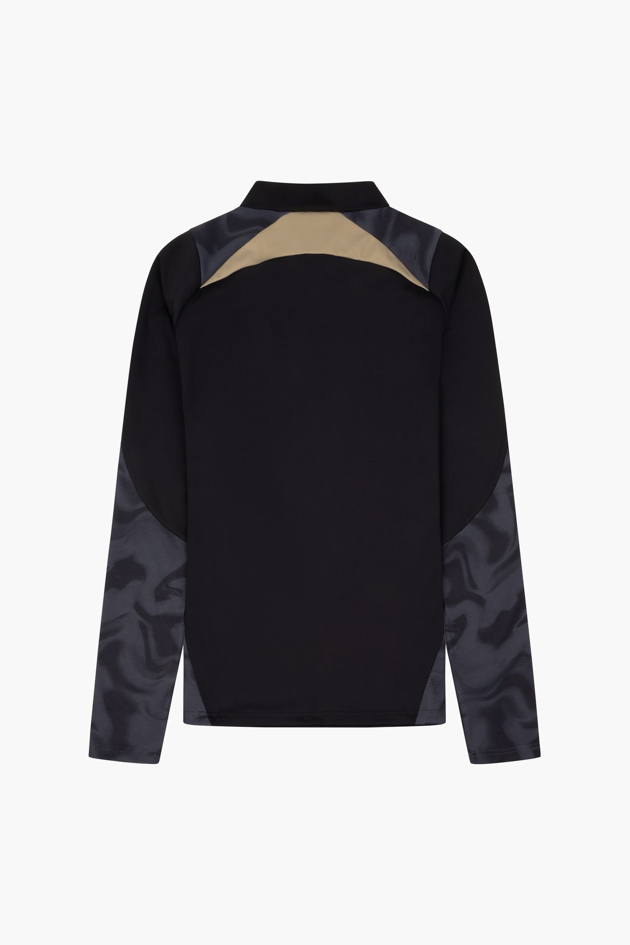 STRIKER 1/4 ZIP TOP BLACK/GOLD 2