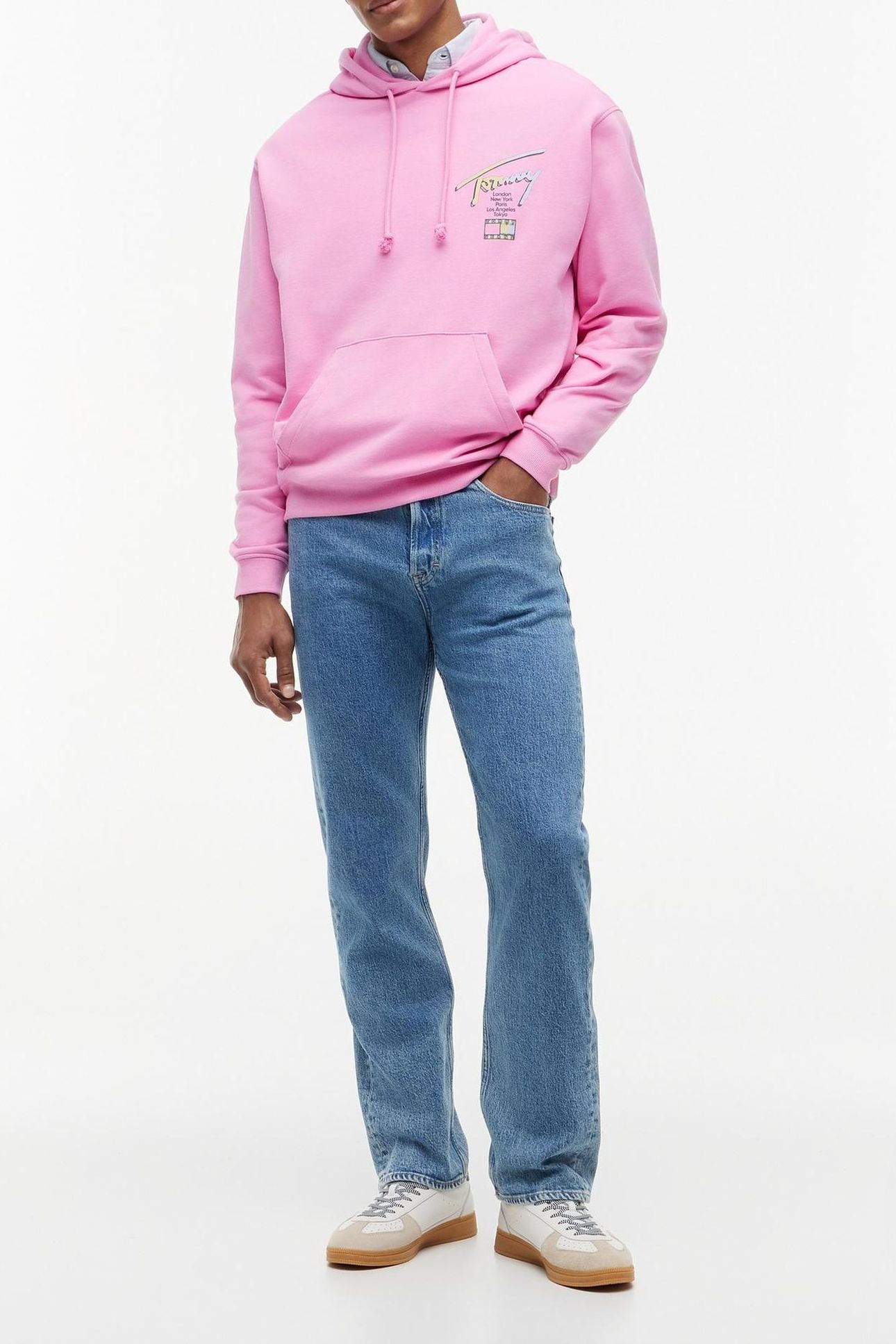RELAXED SIGNATURE HOODIE PINK DAISY 3