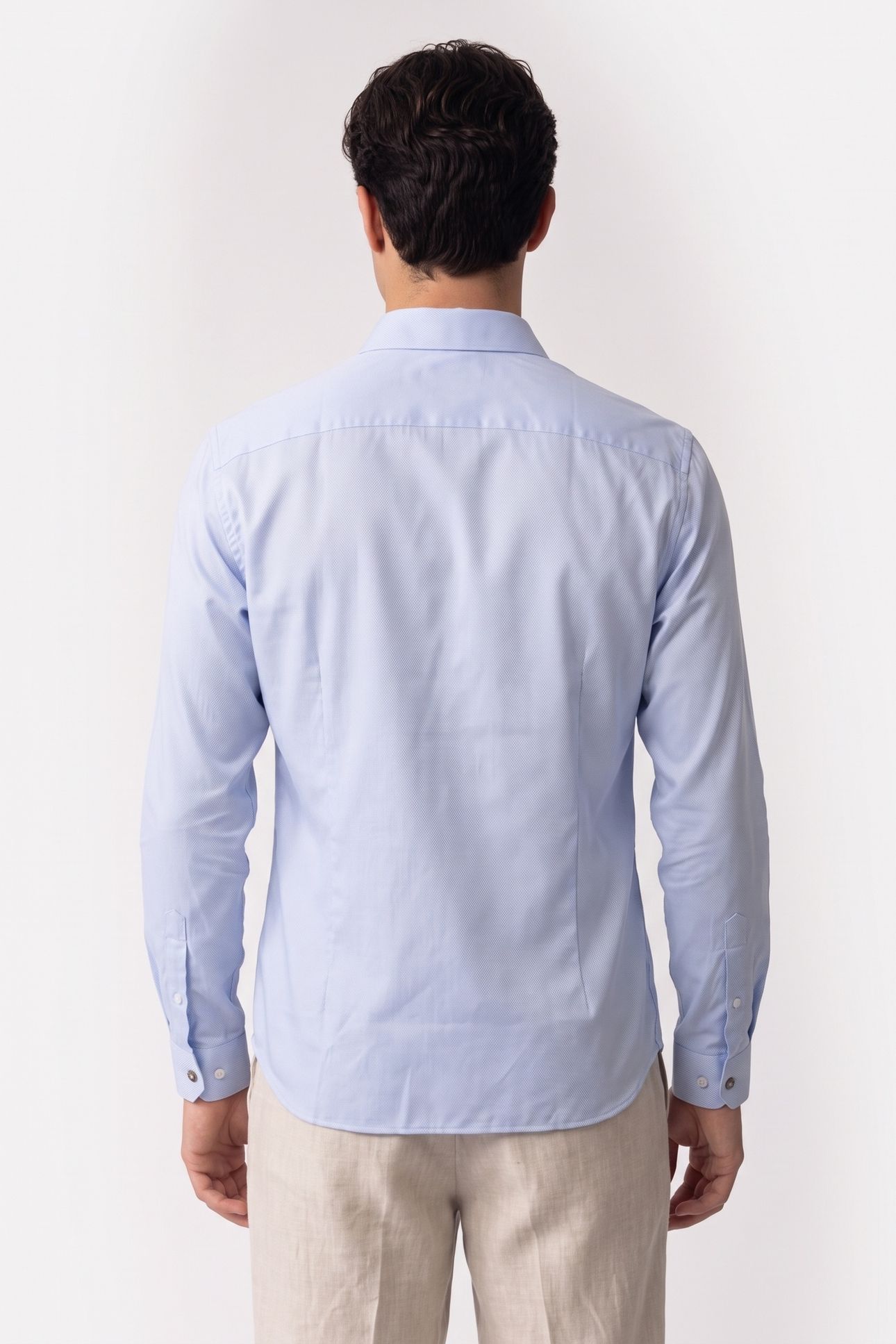 LONG-SLEEVED SHIRT WITH CLASSIC COLLAR SKY 2