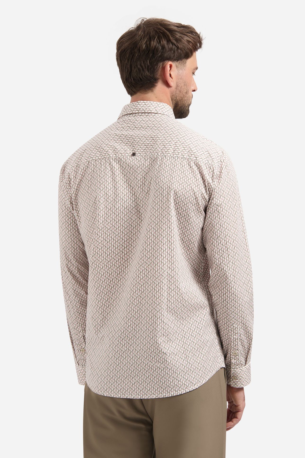 SHIRT STRETCH ALLOVER PRINTED WHITE 2