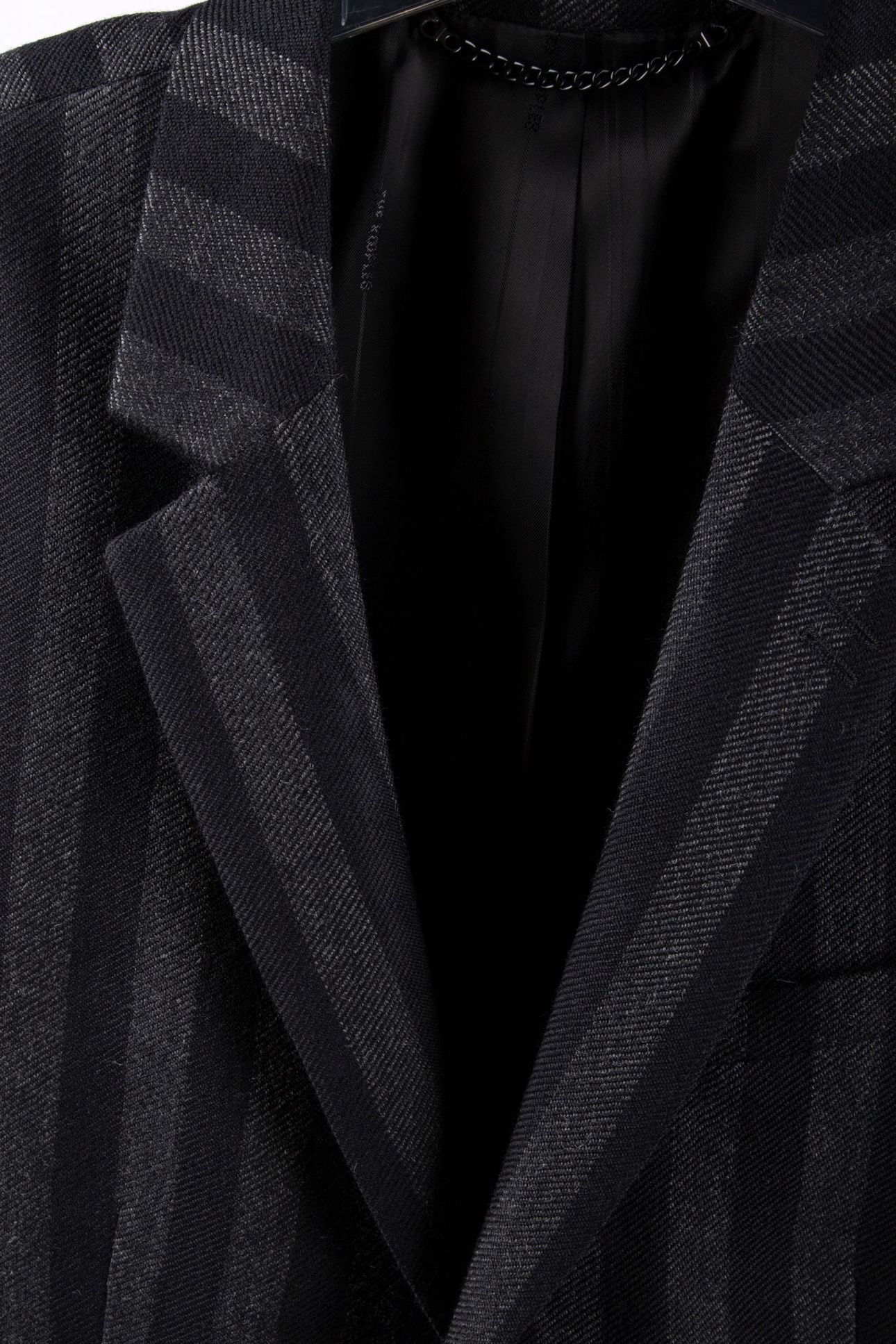 STRAIGHT-CUT JACKET WITH 3 BUTTONS & 3 POCKETS BLACK GREY 8