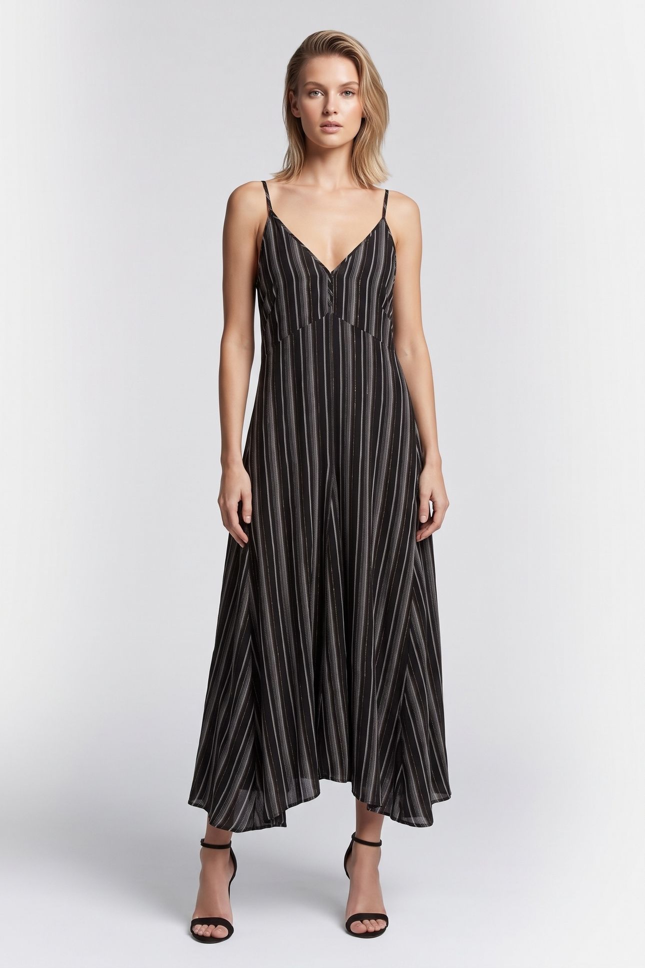 GARNE LUREX DRESS BLACK 1