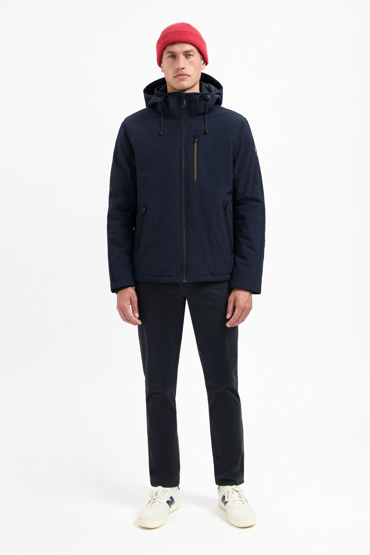 JACKET SHORT FIT HOODED SOFTSHELL STRETCH NIGHT 1