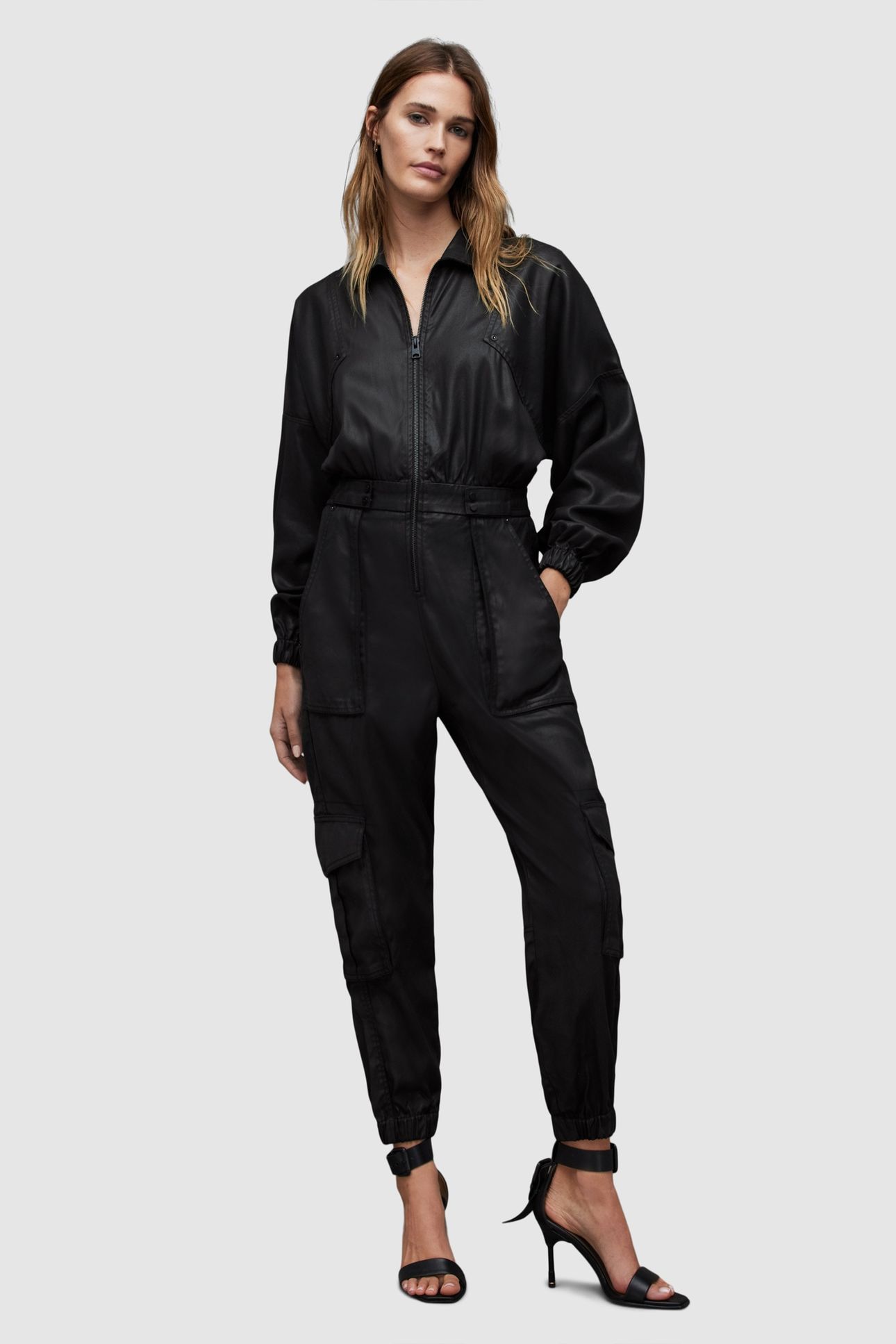 FRIEDA DENIM JUMPSUIT BLACK 1