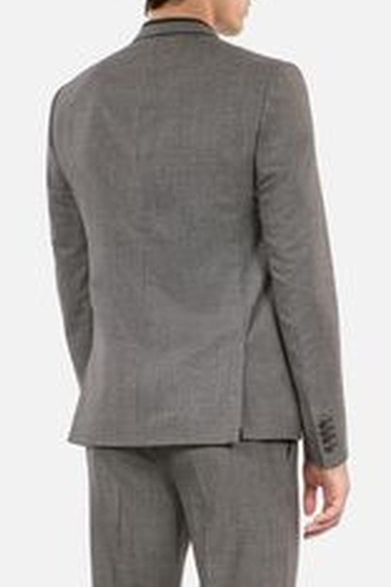 CLASSIC DOUBLE-SLIT SUIT JACKET + SKULL RIVET BLACK GREY 6