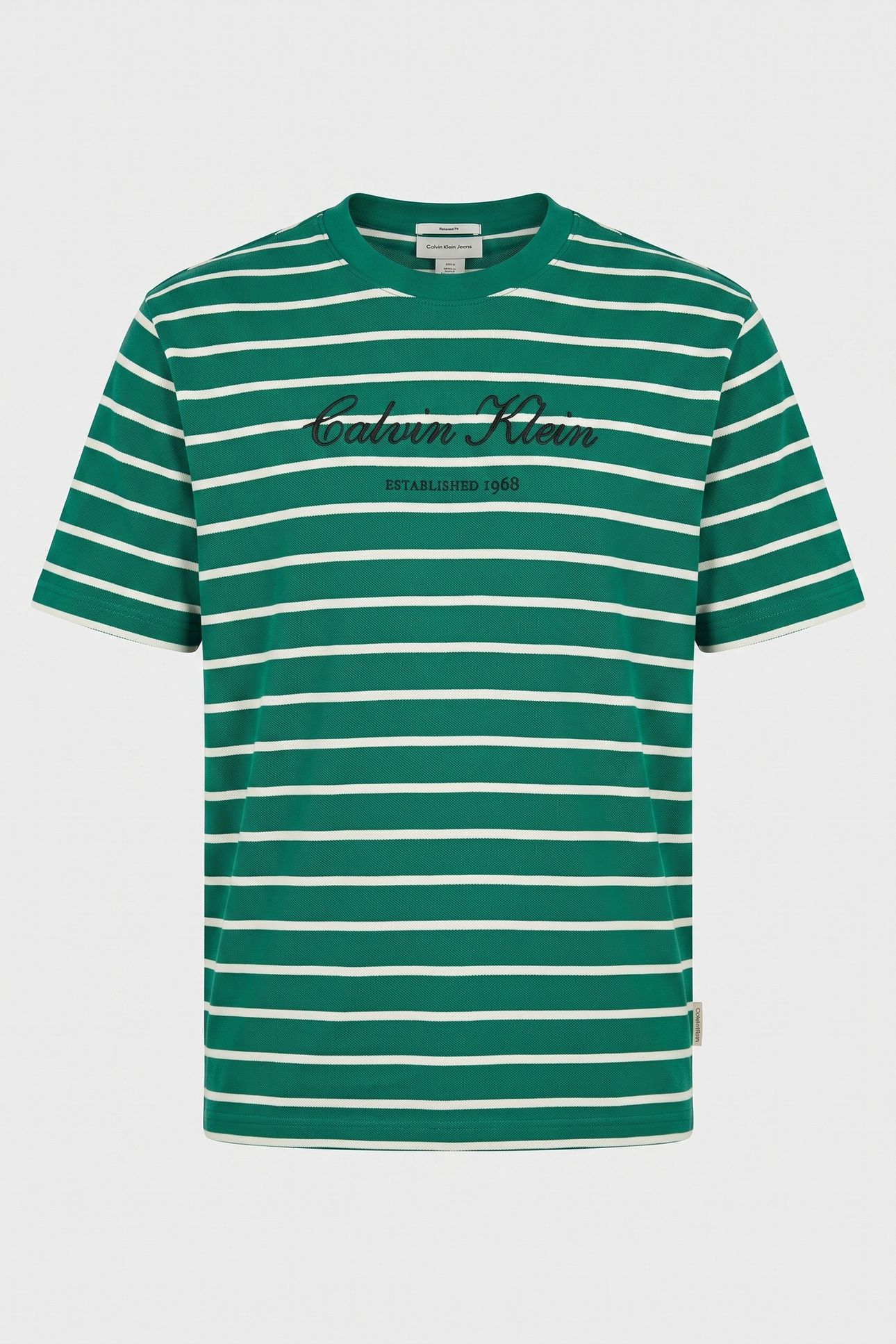 SS STRIPE CASUAL PIQUE TEE ENCHANTED FOREST 3