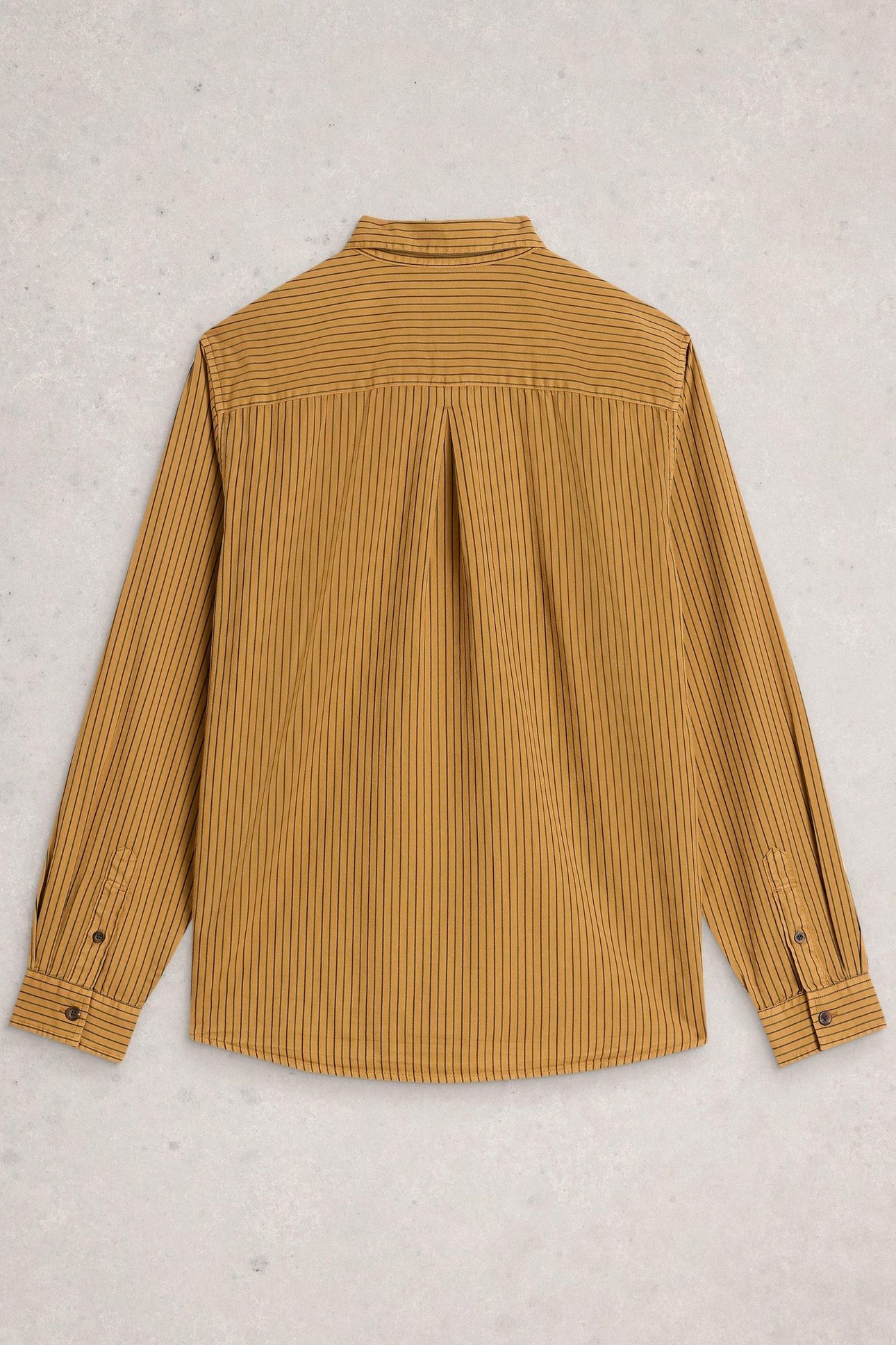 STRIPE TWILL SHIRT LIGHT TAN 2