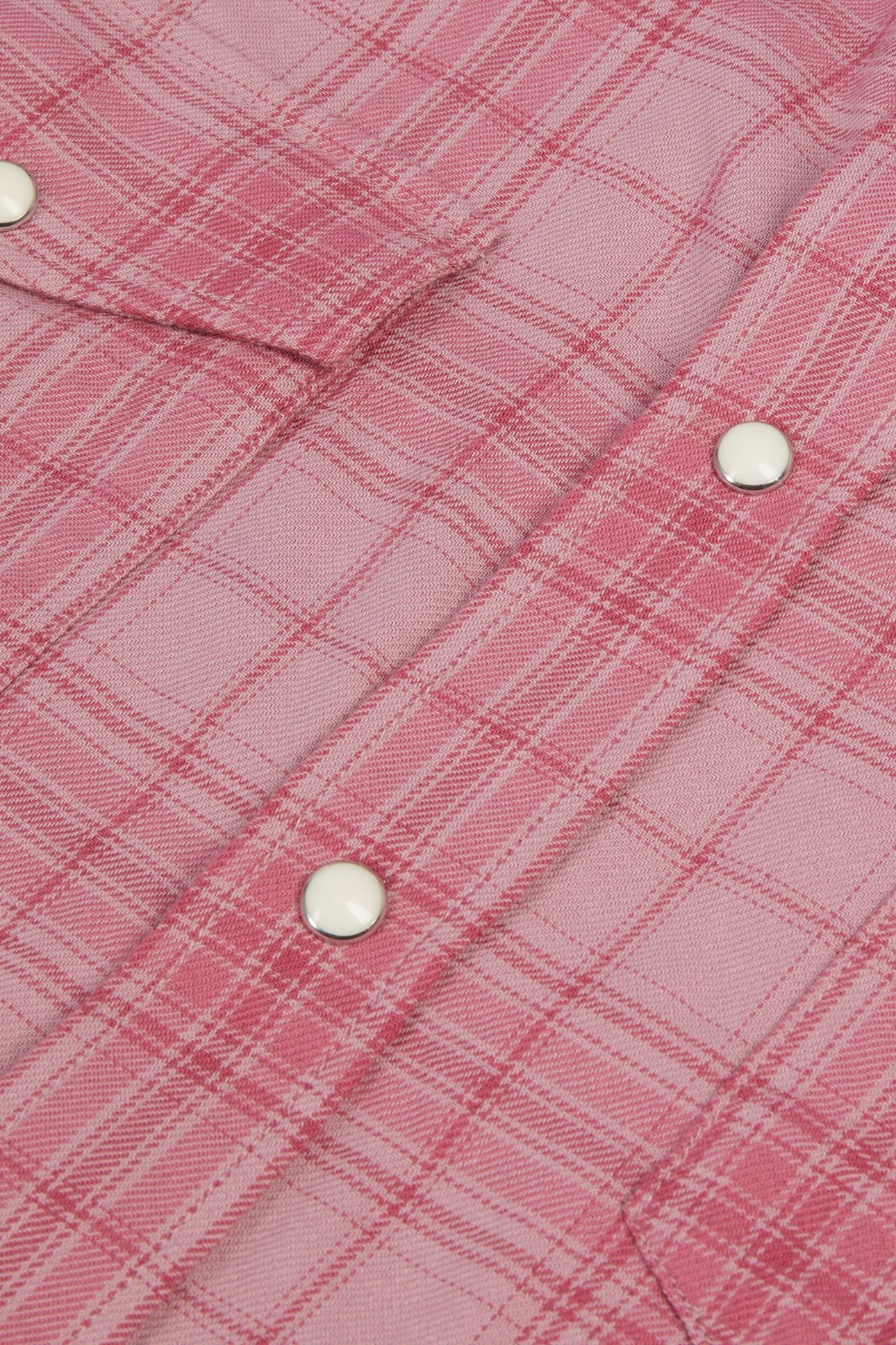 LONG-SLEEVED CHECKED SHIRT PINK WOOD 6