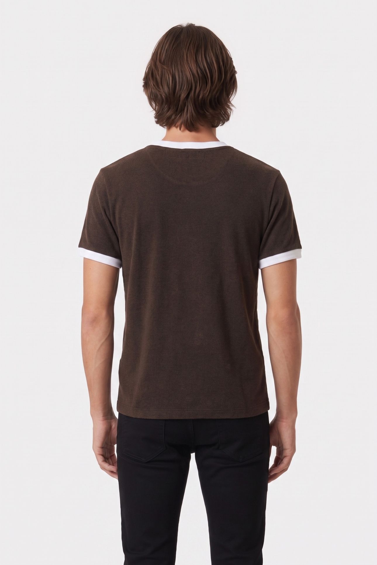 SHORT-SLEEVED T-SHIRT WITH FRONT PRINT BLACK WASHED 2