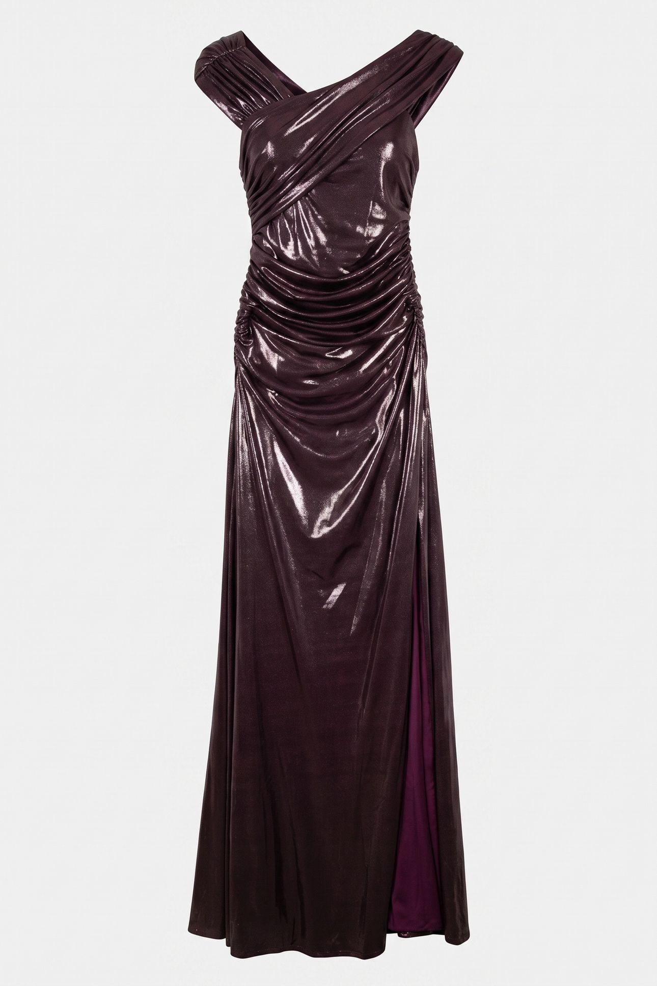 PETRA OFFSHOULDER DR SHINY REGAL PLUM 3