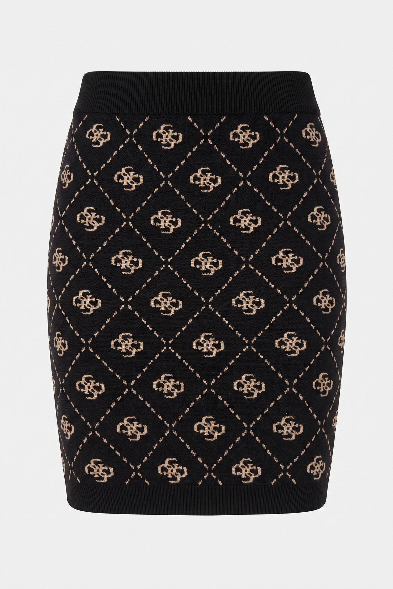 GUESS ECO SARAH 4G SKIRT SWTR BLACK TRAVERTINE SAN 4