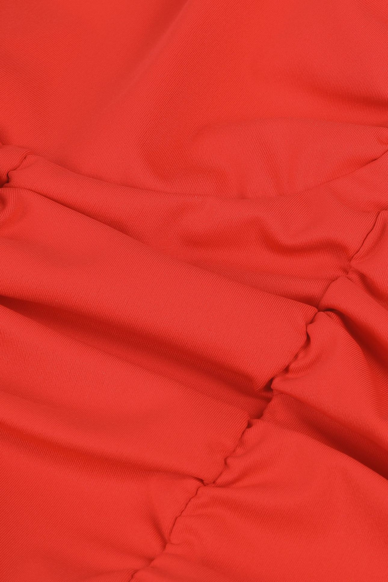 TOP WITH BALCONY AND ZIPPERED STRAP RED 6