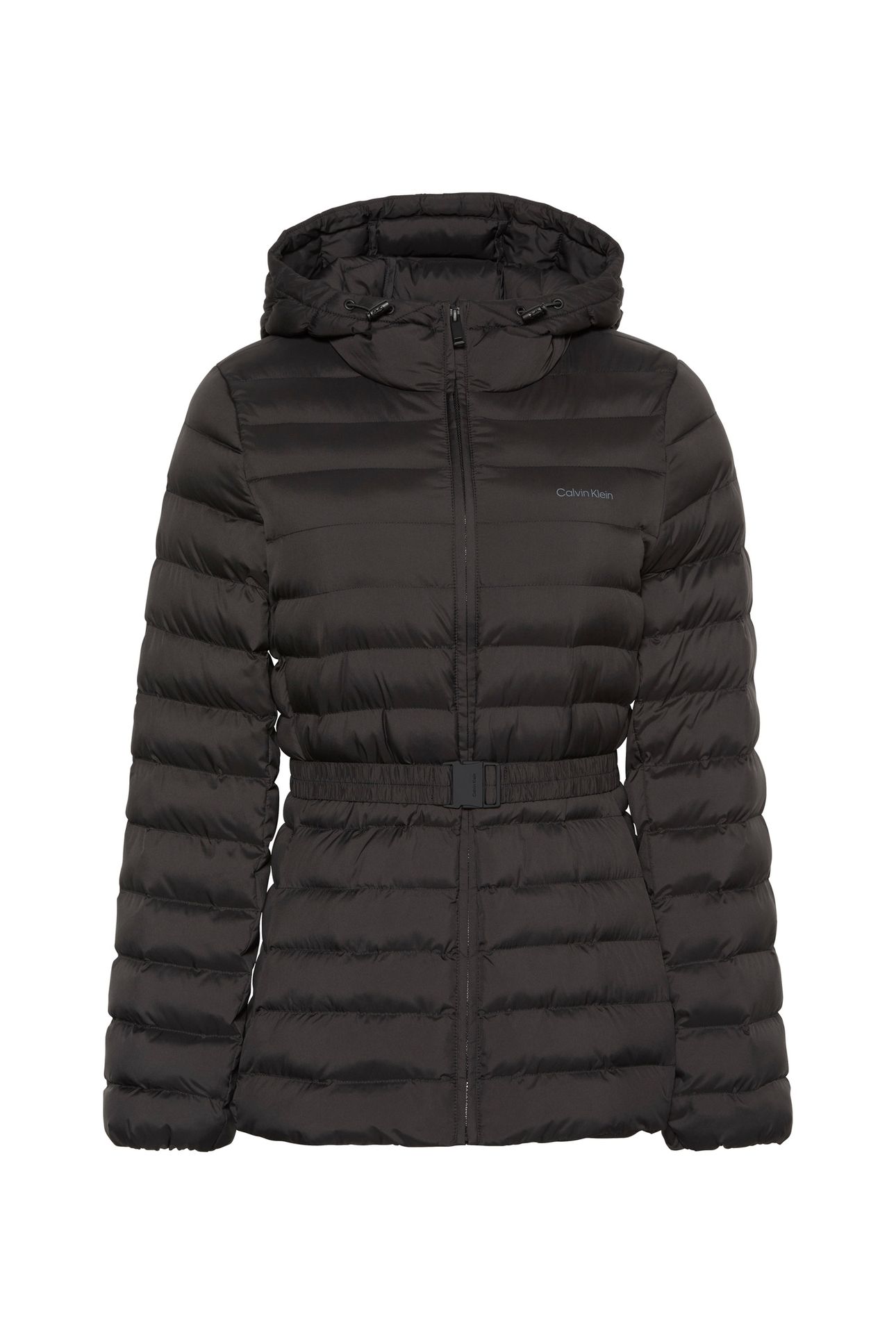 ULTRA-LIGHTWEIGHT BELTED PUFFER JACKET BLACK 5
