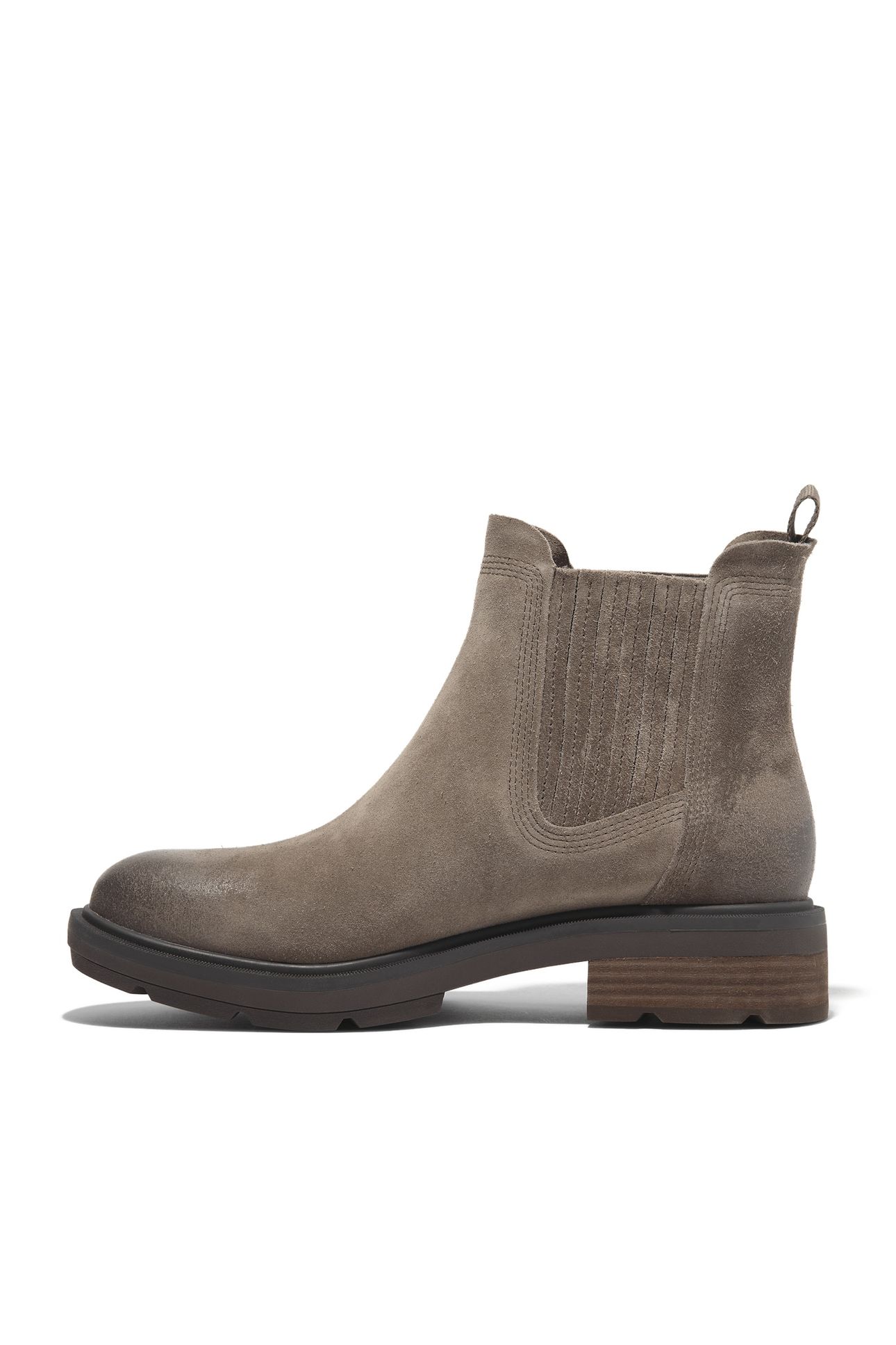 BRIMFIELD MID CHELSEA BOOT MEDIUM BROWN SUEDE 3